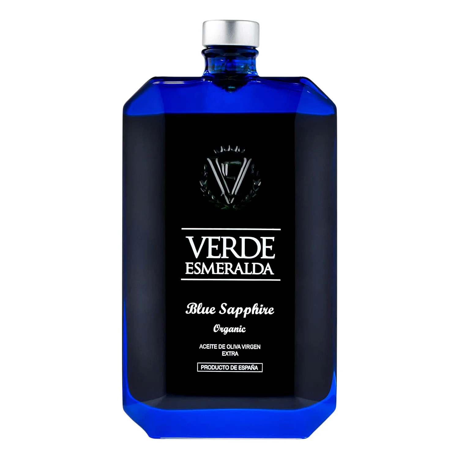 Aceite Verde Esmeralda Zafiro Azul Orgánico Picual 500 ml