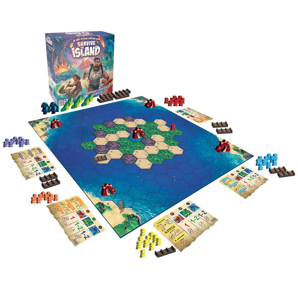 Survive the Island Zygomatic Board Games, Classic Family Board Game, Perfect for Multiple Players, Family Entertainment Set