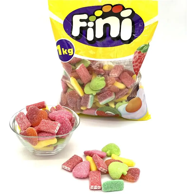 Assorted sugar jelly beans PARTY MIX FINI 1KG.