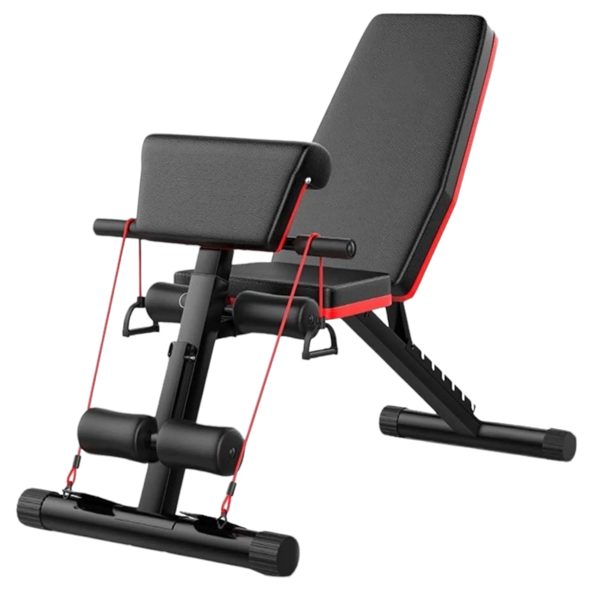 Folding Dumbbell Bench Tilt Weight Bench Multi-functional Bodybuilding for Full Training Fitness Machine Gym Home Folding Bench for Abdominal Dumbbell Weight Bench Adjustable Height (5490 SG001 H6 D1)