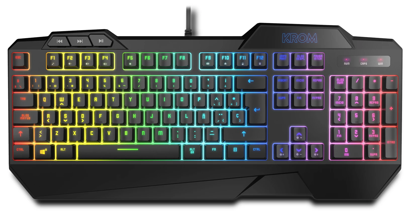 Krom Krusher hybrid Gaming keyboard RGB + mouse-Black