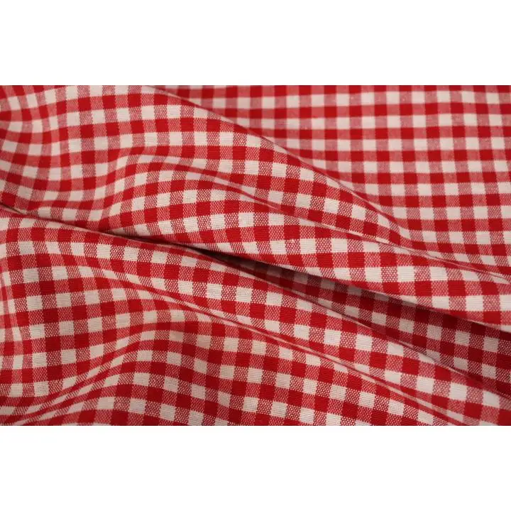 Tela vichy, tela para costura, cuadrados pequeño, tela para matel, manteles, camisas de niños, baberos, cada unidad tiene 1m X 2.80m（se cortará  variando las medidas en una sola pieza）