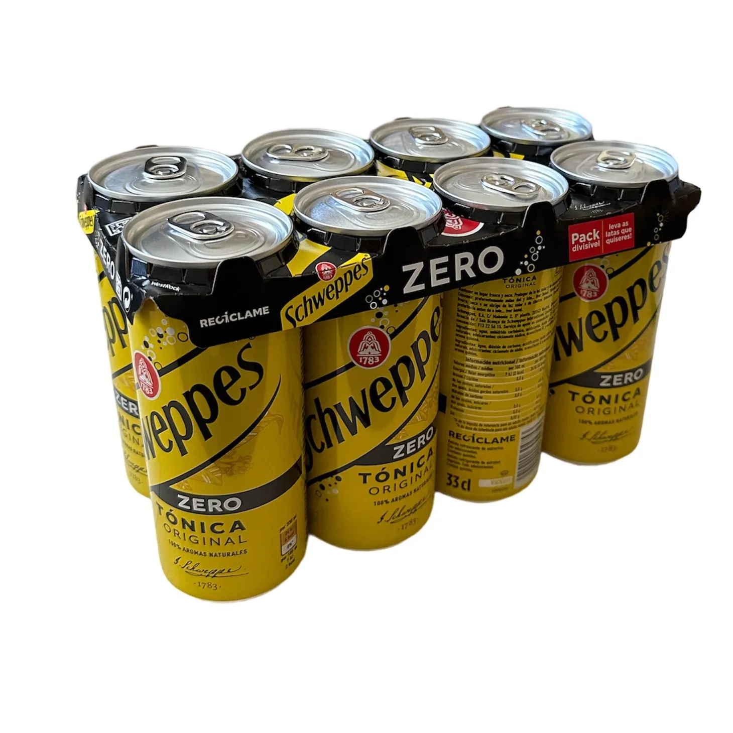 Schweppes tonic Zero can 33 cl [Pack 8 ud]