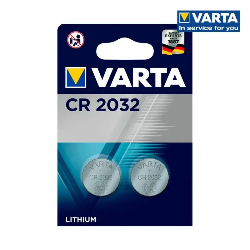 Micropila lithium cr2032 3v Varta blíster 2 unid ø20.0x3.2mm