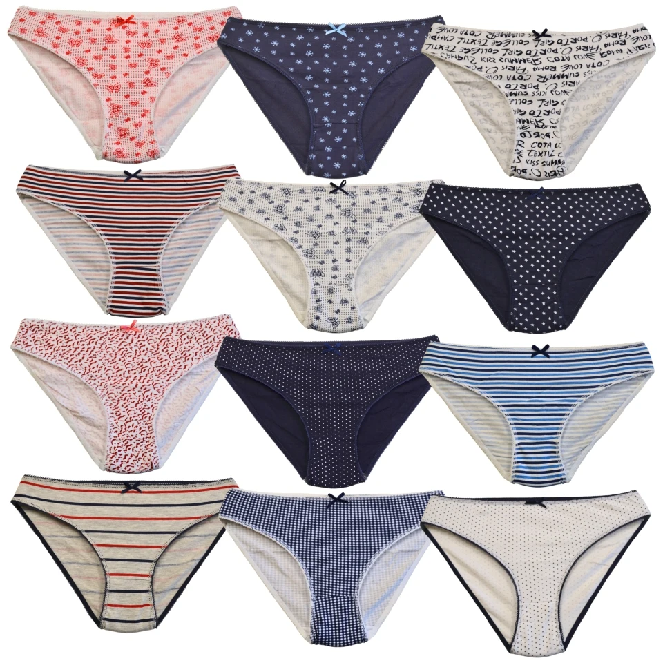 12 Pack cotton panties for women | Breathable | Exceptional softness-sizes M - L