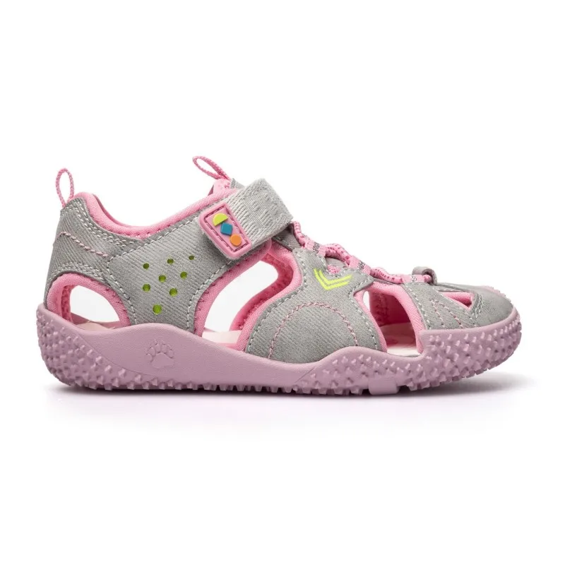 Sandalias planas niña PABLOSKY 985855 SANDALIA DEPORTIVA BAREFOOT GREY-PINK 37760 26V