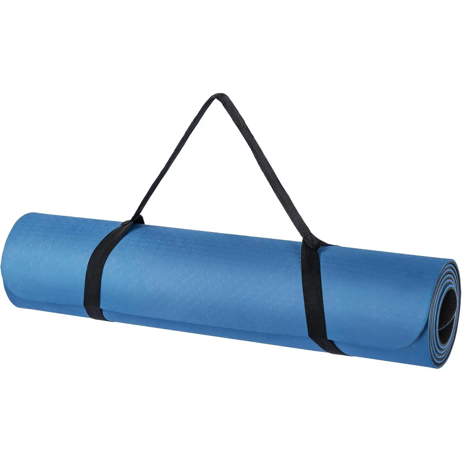 T-LoVendo Esterilla de Yoga Antideslizante con Funda y Correa | Colchoneta de TPE Ecológico Reciclable y sin latex para Pilates Fitness Estiramientos y Meditación | 183x61cm Gruesa, Ligera, Reforzada