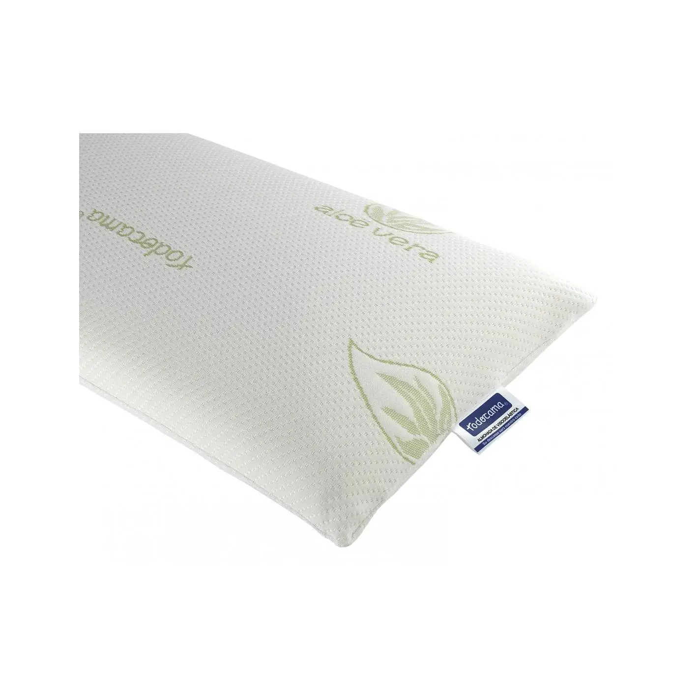 Todocama - Almohada Viscoelástica Aloe Vera Plus Antiácaros y Antibacteriana Firmeza Media