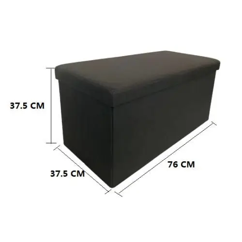 Maxia Market trunk Puff stool Ottoman storage bank with lid storage folding box seat storage bench