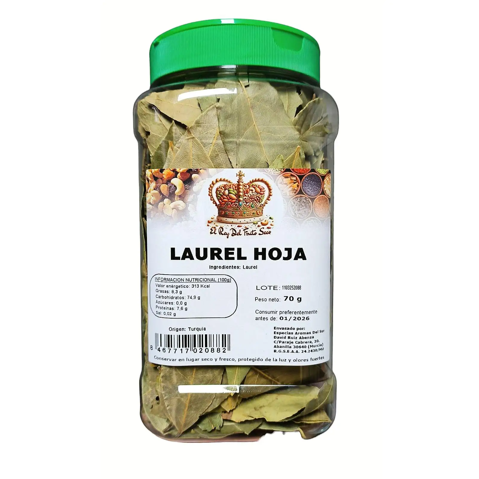 Laurel 70 gr - laurel leaves - the king of dried fruit