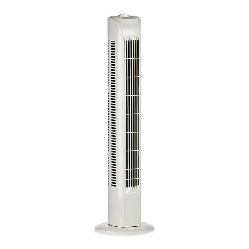 PLUSHOME Ventilador Torre 45W, 79cm, 3 Velocidades,Color Blanco