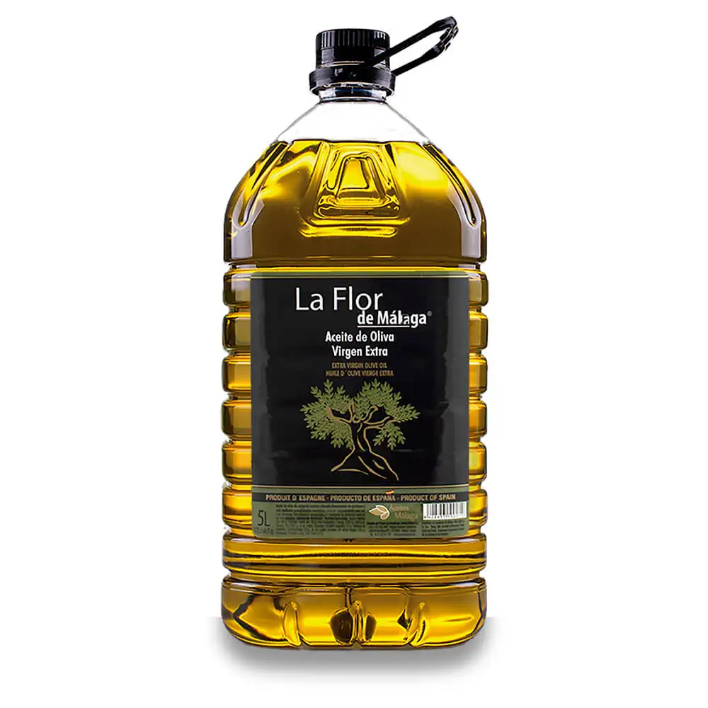 Aceite De Oliva Virgen Extra La Flor De Malaga 5Litros Garantizado Recién Enlatado 100% Fresco