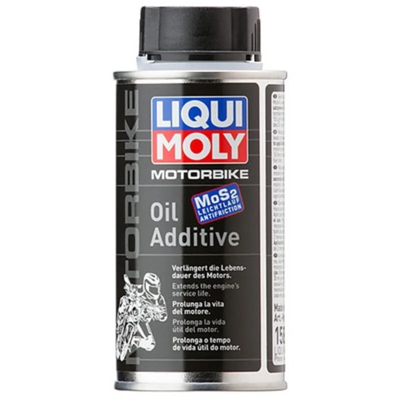 Liqui Moly Mos2-oil additive 125ml-anti-wear protection-reduction oil consumption-can be used in 4 and 2-stroke engines.