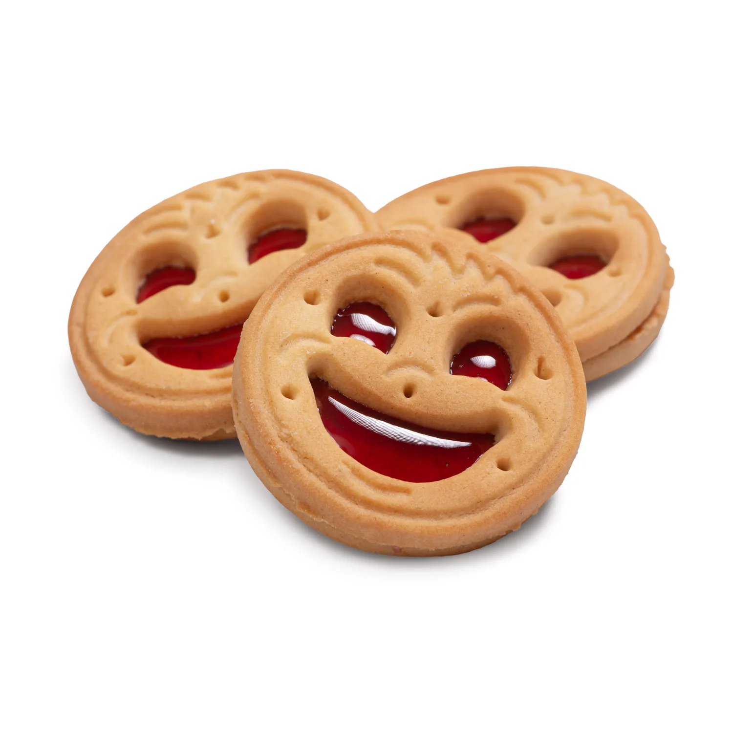 Galletas Risitas Rellenas de Gelatina de Fresa – Snack Dulce y Crujiente para Niños y Adultos – 1.5 Kg