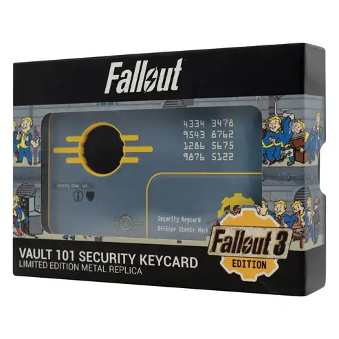 Réplica Llave de Seguridad Vault 101 Fallout 3 Edición Limitada Fanattik