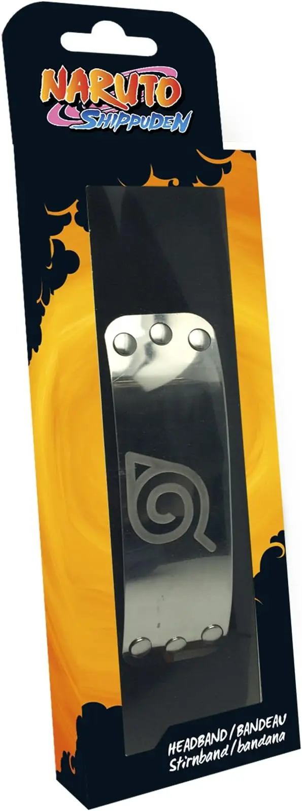 Naruto black Bandana with Konoha symbol-Merchandising of Naruto Shippuden official 100%-ABYstyle Studio,