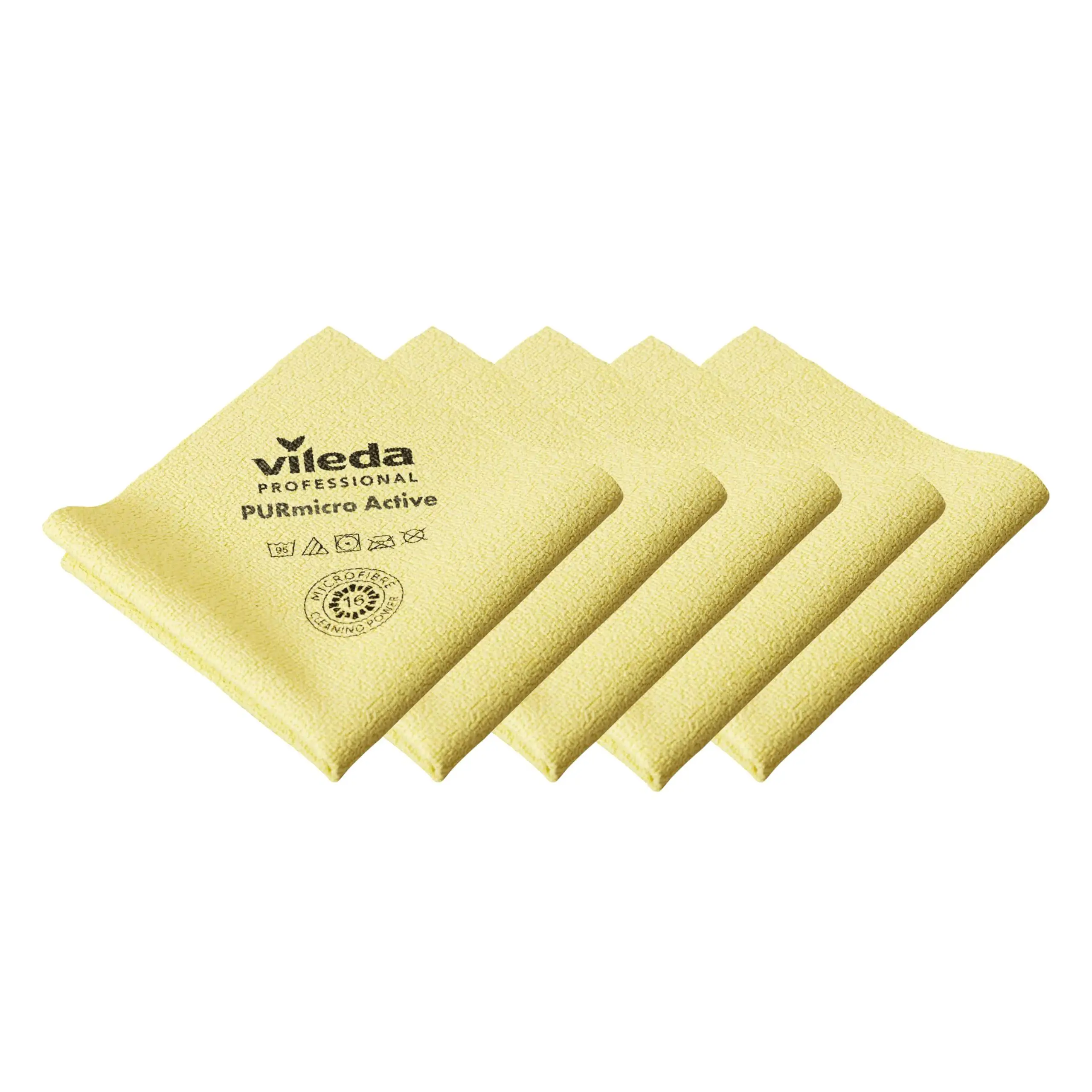 Pack 5 unidades bayeta PUR Micro Vileda Amarilla