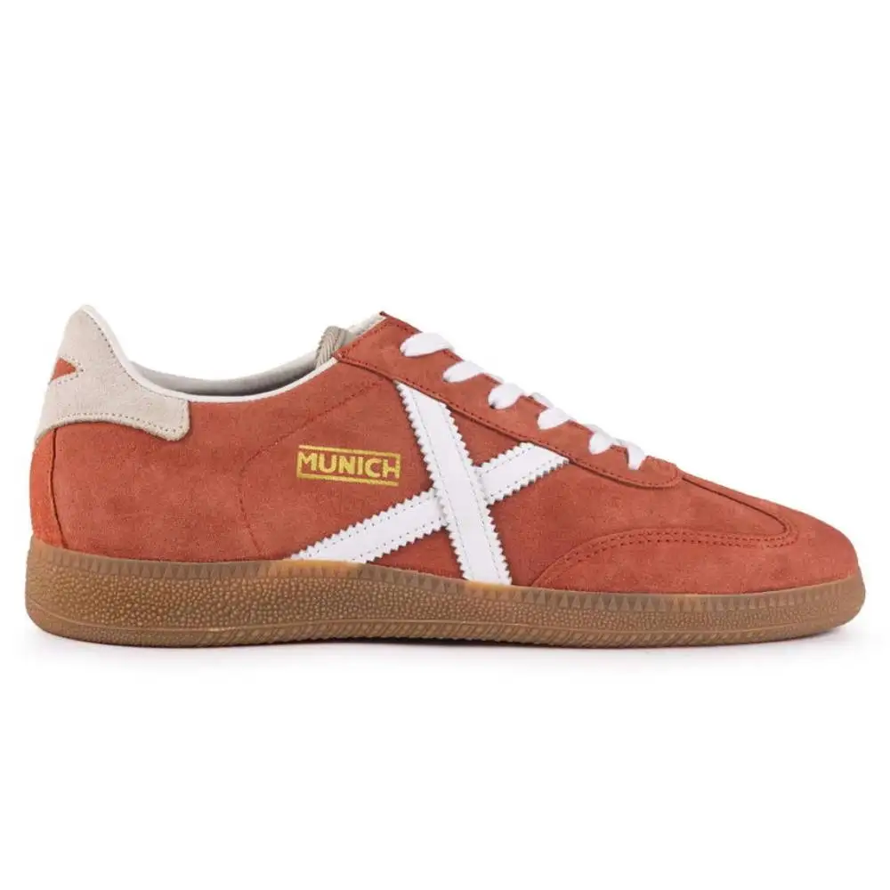 Zapatillas Munich Barru Rojas con Suela de Casco para Hombre