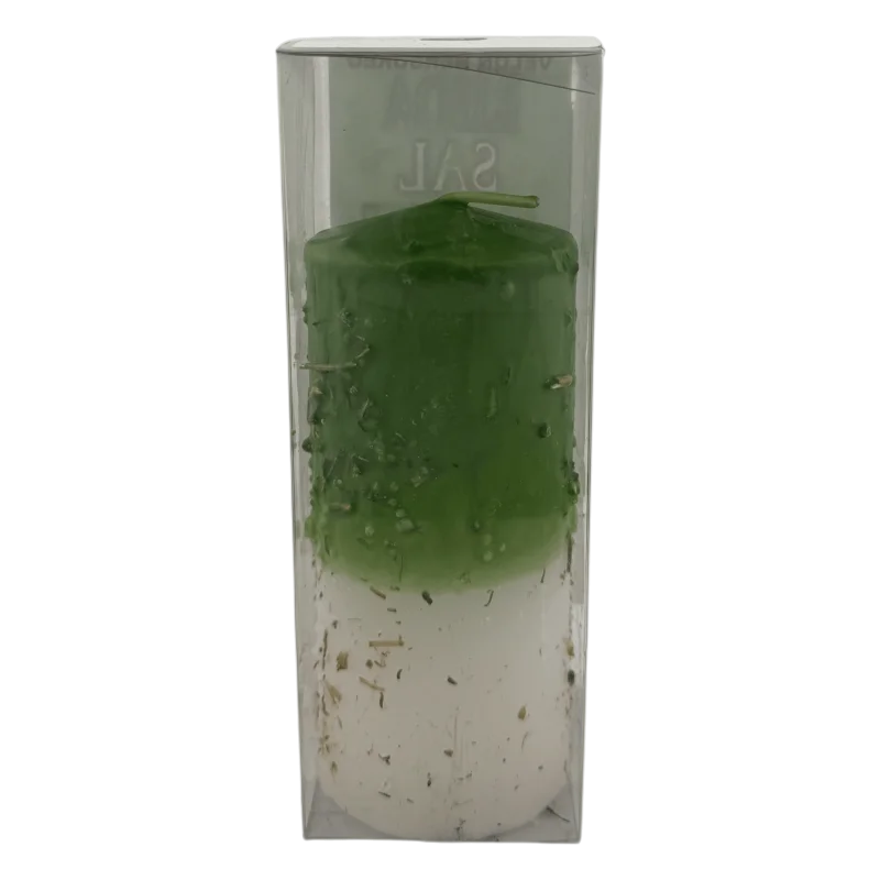 Herbaceous Candle Ruda and Salt - HOSTENATURA 14x6cm for energy cleansing of homes and businesses, crafted with natural herbs and salt for purifying and protection against negative energies. #5