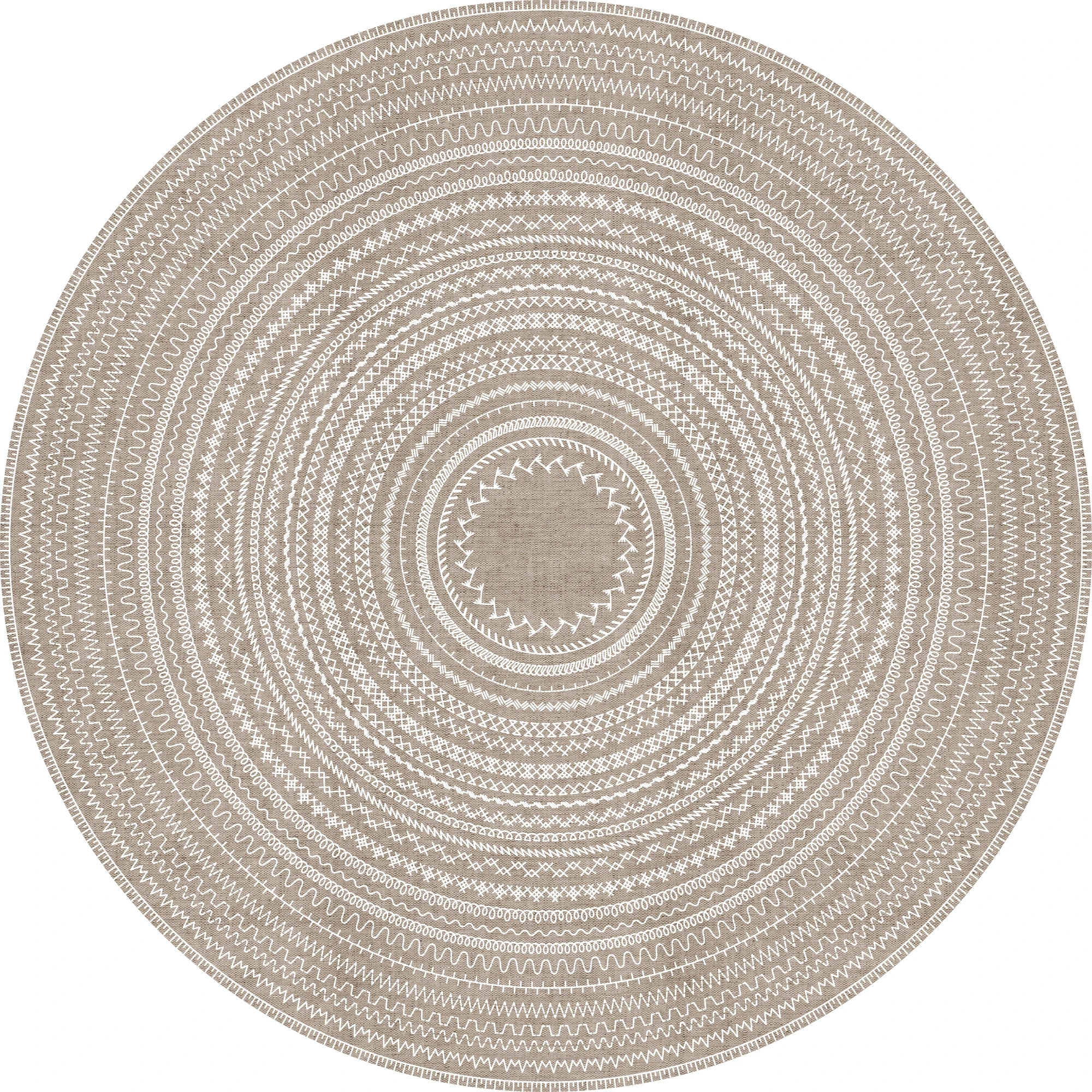 VINILIKO, Alfombra interior/exterior PVC Kamal redonda