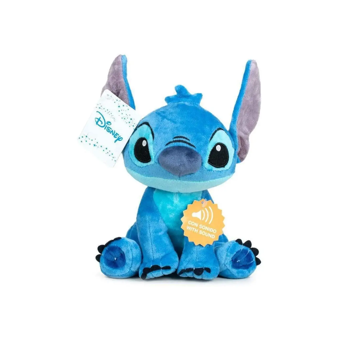 PLAY BY PLAY - DISNEY - PELUCHE LEROY STITCH - HABLADOR - 3 COLORES - SONIDO 35 CM - XL GRANDE - PELUCHE ESPECTACULAR! - DIVERTIDO - PRODUCTO OFICIAL - MR POPYE