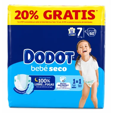 Dodot BebéSeco Talla 7 1524 kg