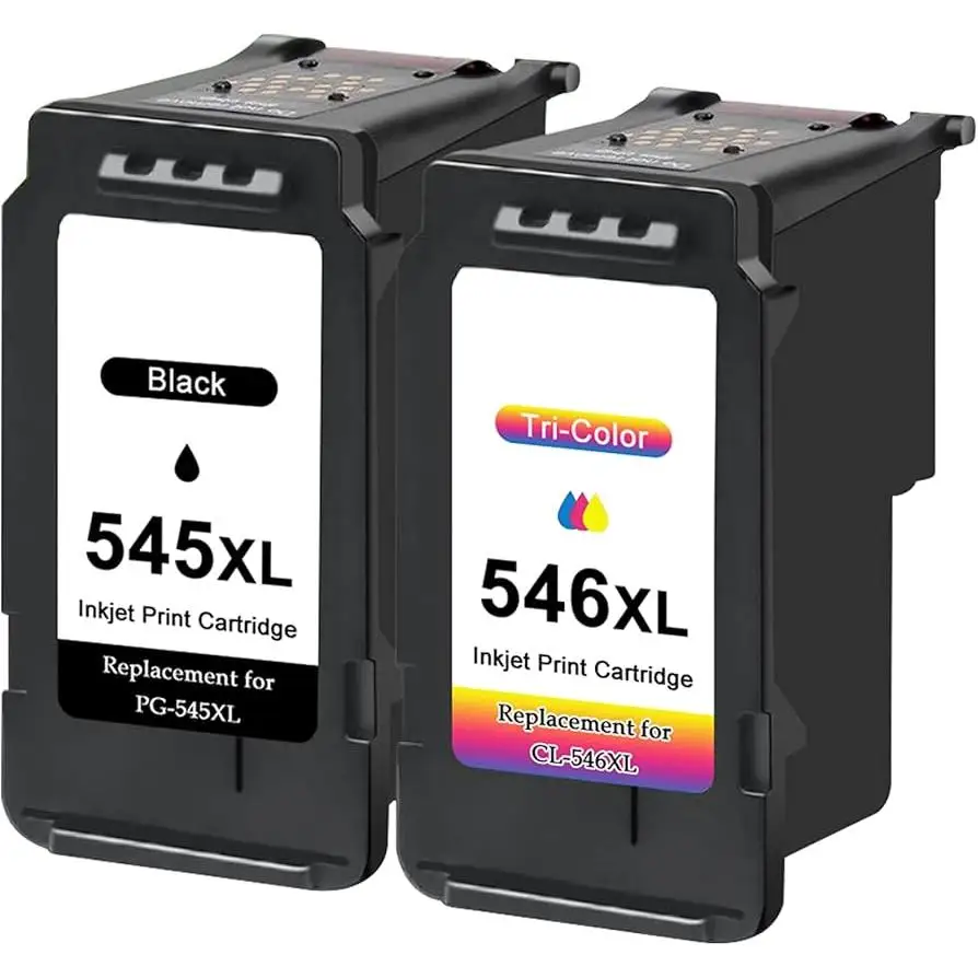 Tintas Compatibles con Canon PG-545 XL Negro y CL-546 XL Color para Impresoras Pixma - Alta Calidad y Gran Rendimiento