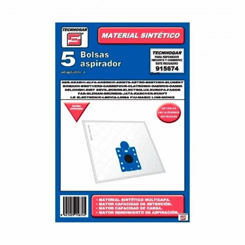 Bolsa Aspirador Daewoo Samsung Taurus Solac Aeg Tecnhogar 915674