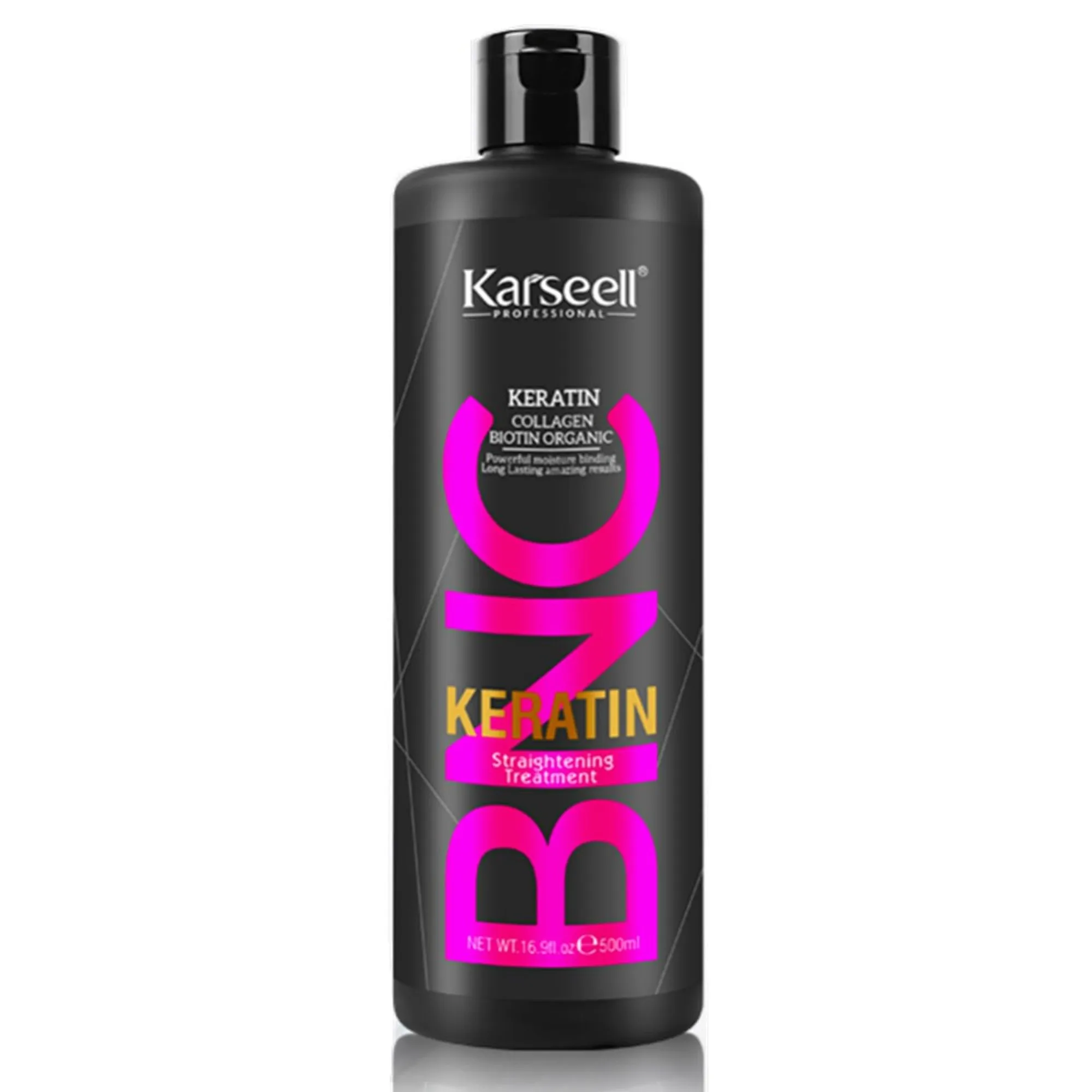KARSEELL Tratamiento Capilar de Queratina Alisado Brasileño Hidratación Intensa Anti Frizz Cabello Brillante Suave Queratina Colágeno Biotina Orgánica Cabello Liso Larga Duración Tratamiento en Casa