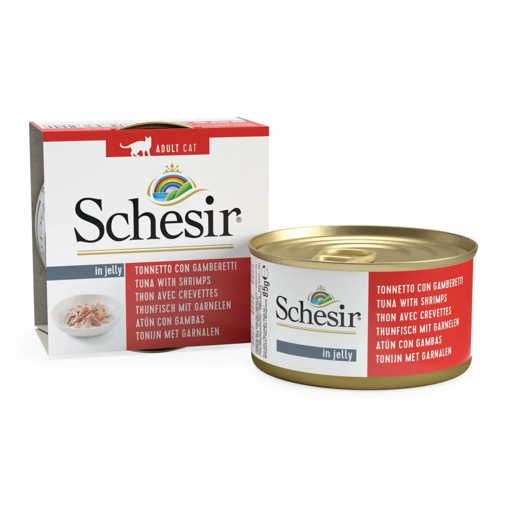 Schesir Cat wet Cat food (14 x 85gr) -premium quality food for your feline-irresistible and nutritious taste!