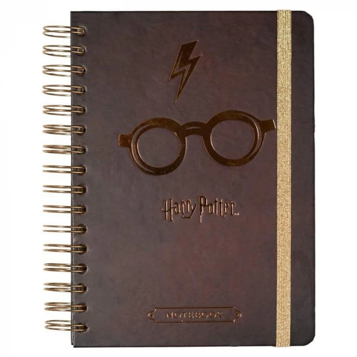 Harry potter erik notepad - spiral page notebook (14.5 x 21 cm), mole pattern, 180 pages, 100 grams // ref: ctfba50020