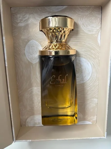 "Eshal Vanilla Eau de Parfum 100ml – Perfume Árabe 100% Original con Esencia de Vainilla Oriental y Flores Exóticas para Amantes del Lujo y la Tradición