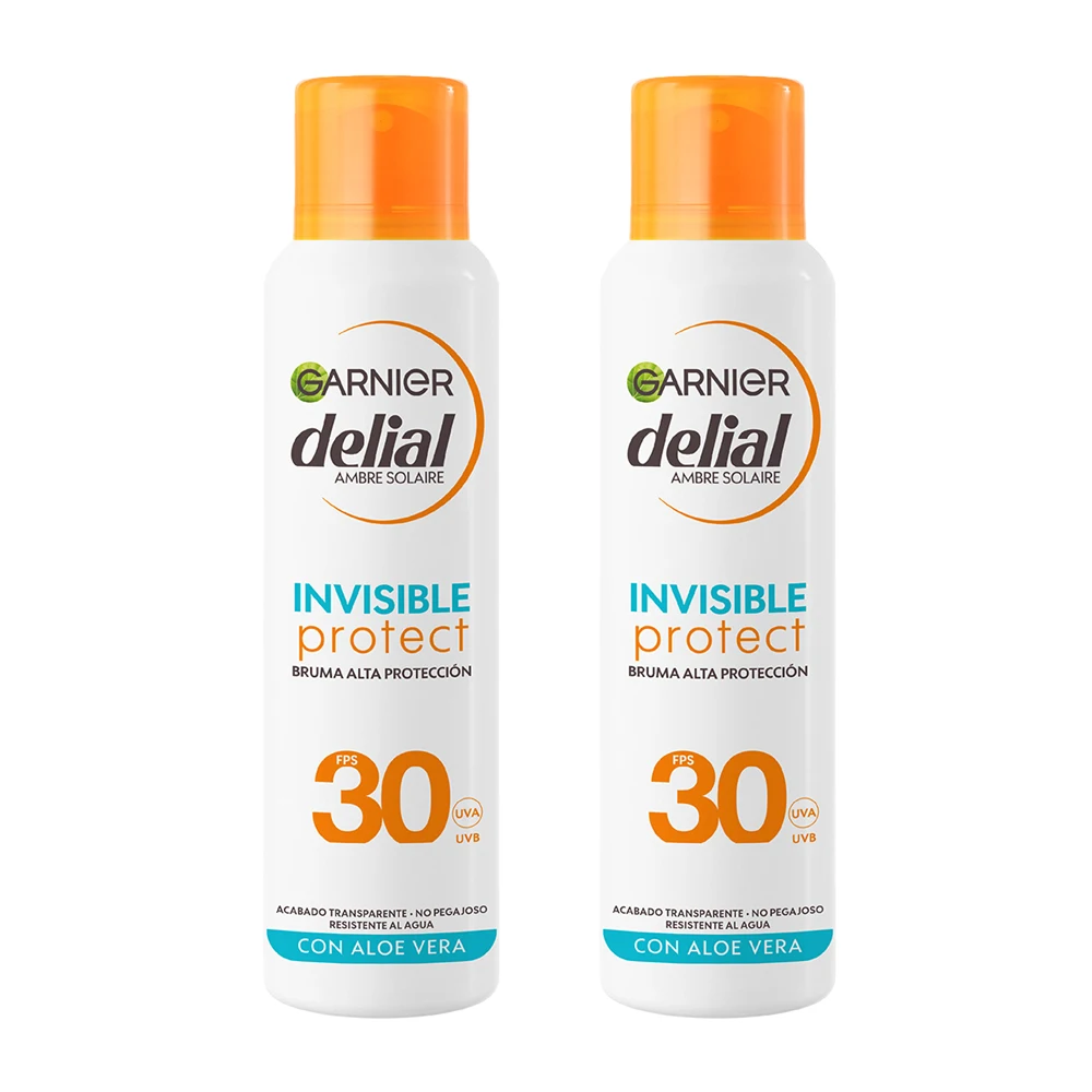 GARNIER | Delial Pack de 2 Invisible Protect Bruma de Alta Protección FPS30 - 2x150ML
