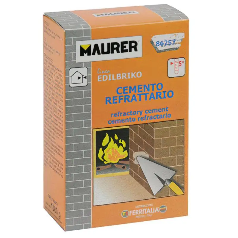 Edil cemento refractario maurer (caja 1 kg.)