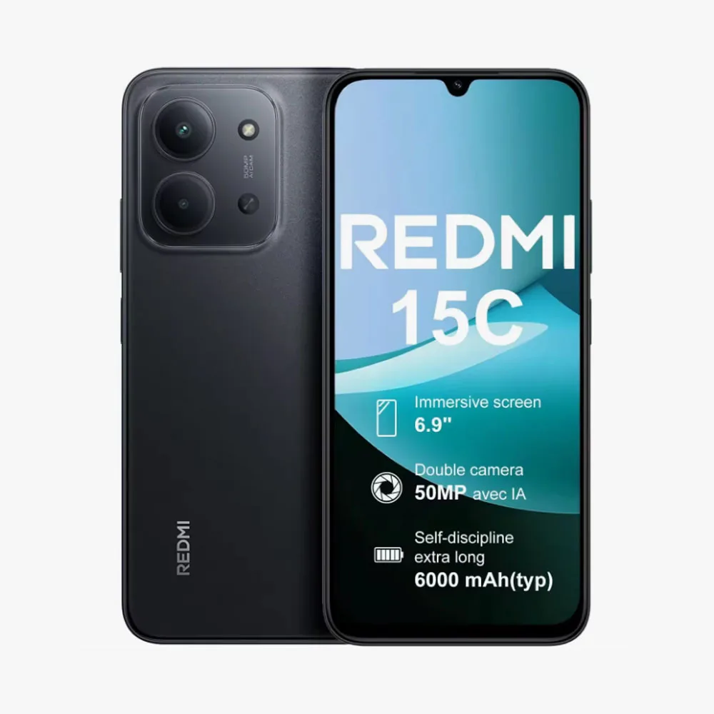 Xiaomi Redmi 15C Smartphone 4GB+128GB| 4+256GB Pantalla de 6.9" batería de 6000mAh Carga rápida de 33W procesador Octa-Core