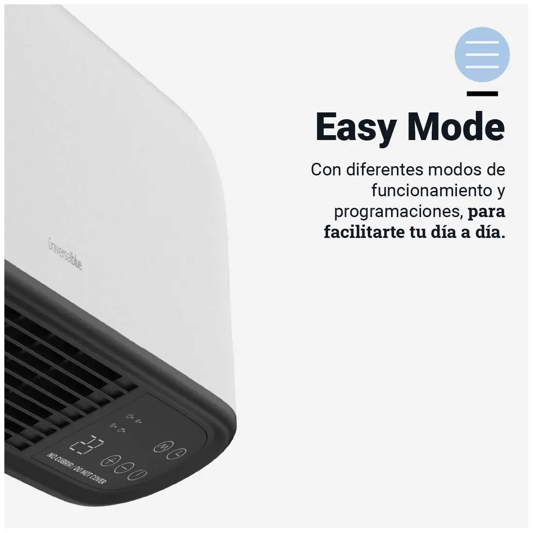 Universalblue bathroom split 2000w - bathroom heating - long shower 4020w