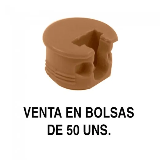 Soporte Cazoleta Luna Roble - Herrajes para Muebles