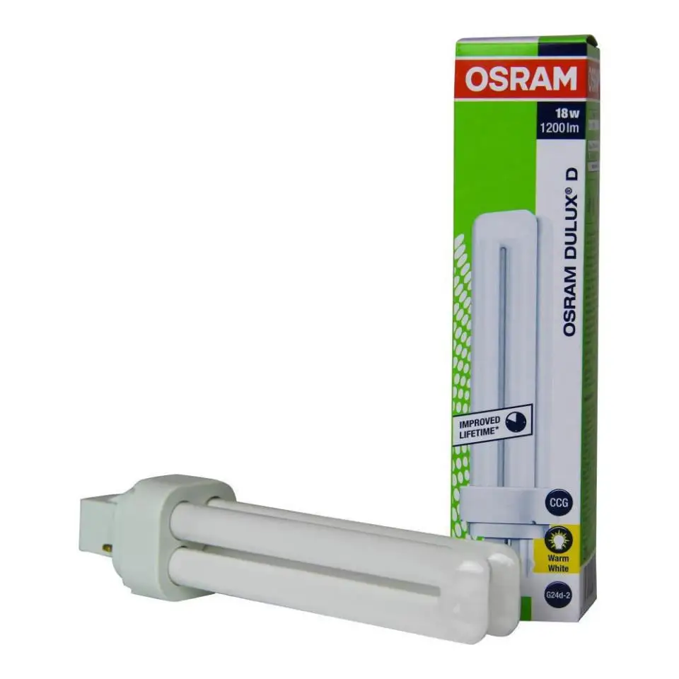 Pack de 10 uds DULUX D 18W 830 OSRAM ADoceVoltios
