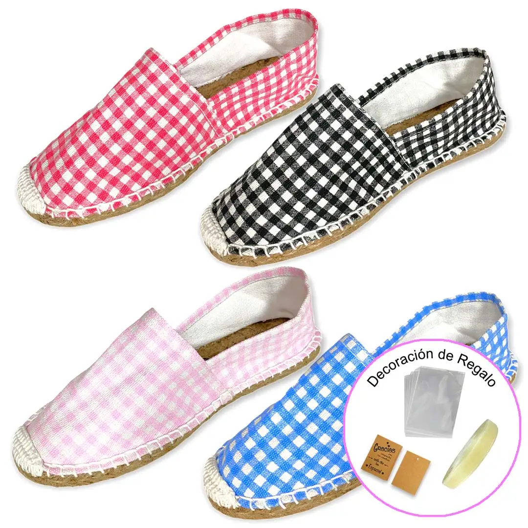 Mundiboda - Alpargatas Bodas Esparto Hechas a Mano - 12,24,36,48 Pares - 4 Colores (Regalo Tarjeta, Bolsa y Cinta) 35003