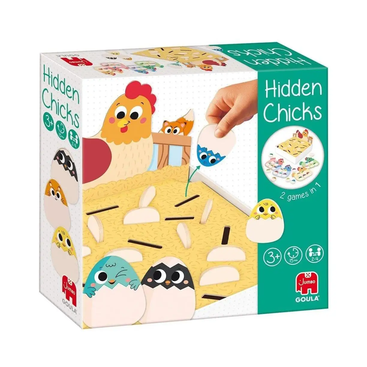 Goula Hidden Chicks juego infantil educativo + 3 años