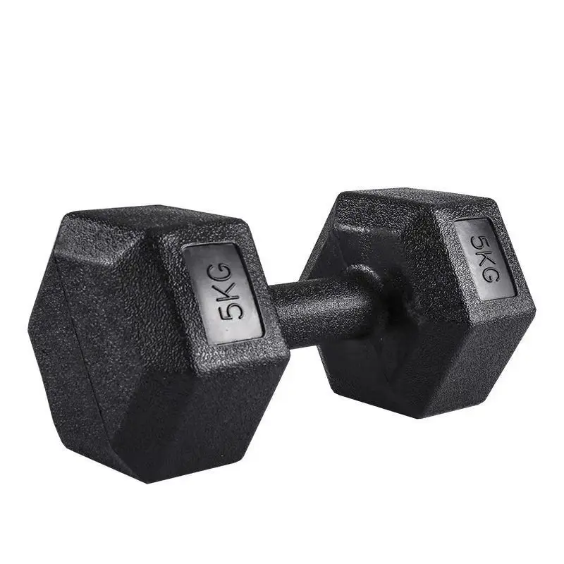 ALLINLIFE Hexagonal Dumbbells Set of 2 Units from 2.5 to 10 KG with PVC Coating, Non-Slip Design for Weight Training, Ideal for Home Gym and Fitness. #2