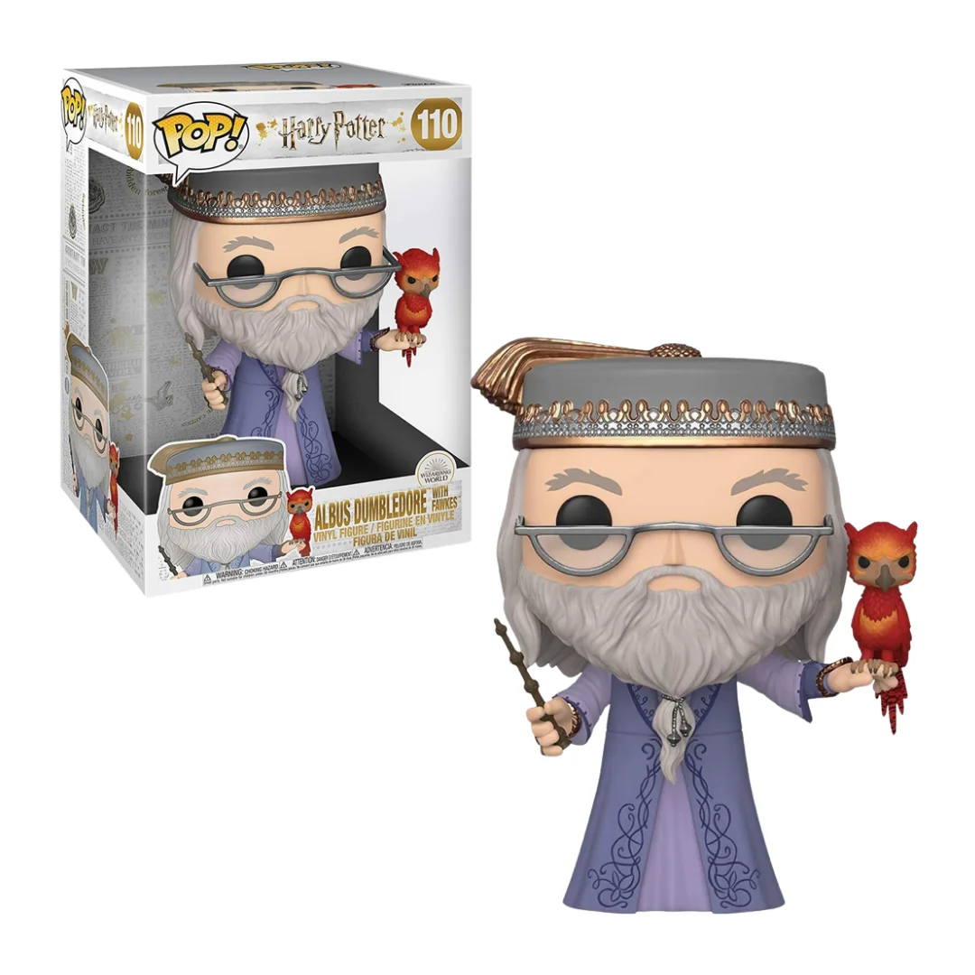 FUNKO POP! HARRY POTTER - DUMBLEDORE CON FAWKES 25 CM, 48038, Nº 110, TIENDA CON LICENCIA OFICIAL, ENVIO EN 24-48 HORAS EN PENÍNSULA, FIGURA, CABEZÓN, MUÑECO, JUGUETES, PELÍCULA, MAGIA, HOGWARTS