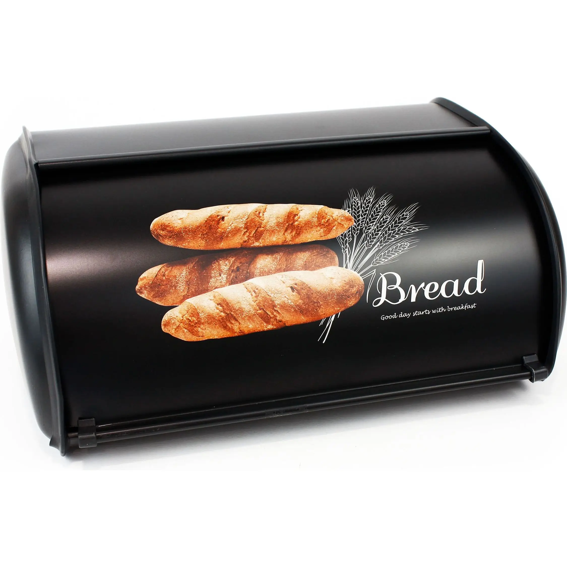 Privilege - Panera Metal Moderna 34.5x23x14.5cm - Duradera y Estilizada - Conserva tu Pan Fresco - Diseño Elegante - Color Negro