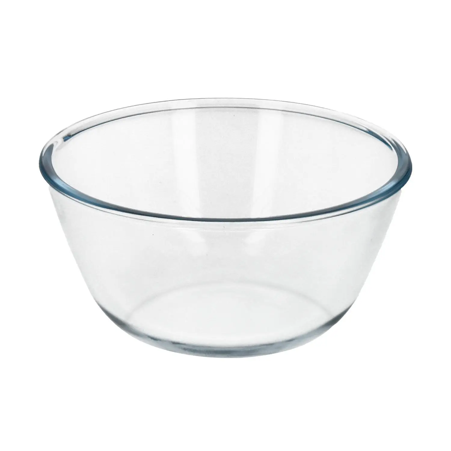 Bol de cristal, ideal para mezclas. 1.5 litros. libre bpa, cristal de borosilicato.ensaladas, postres, cocina, resposteria
