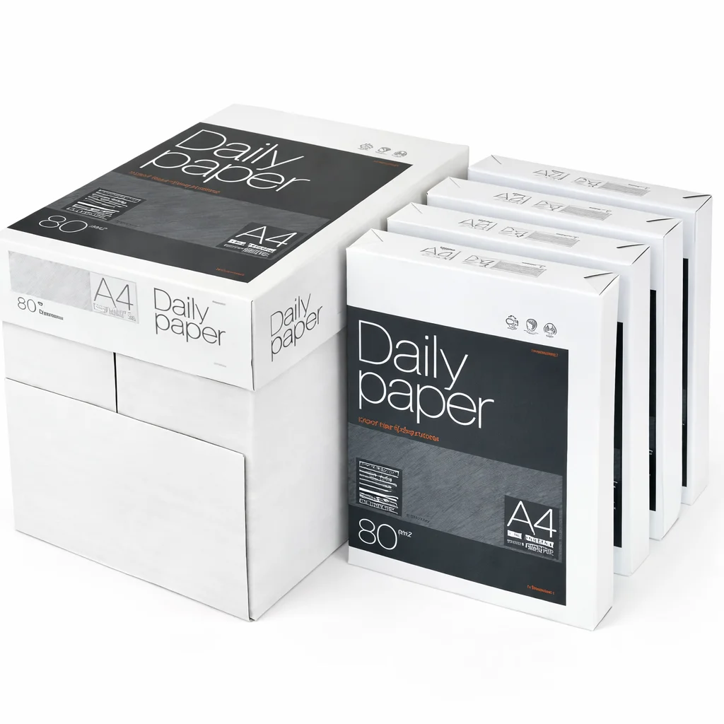 Papel A4 80 g/m² Daily Paper – 500 Hojas Blanco para Impresora, Fotocopiadora y Fax | Multifunción, Reciclado, Certificación ISO 14001