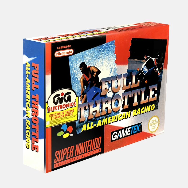 Full Throttle All American Racing - SNES - Nuevo precintado