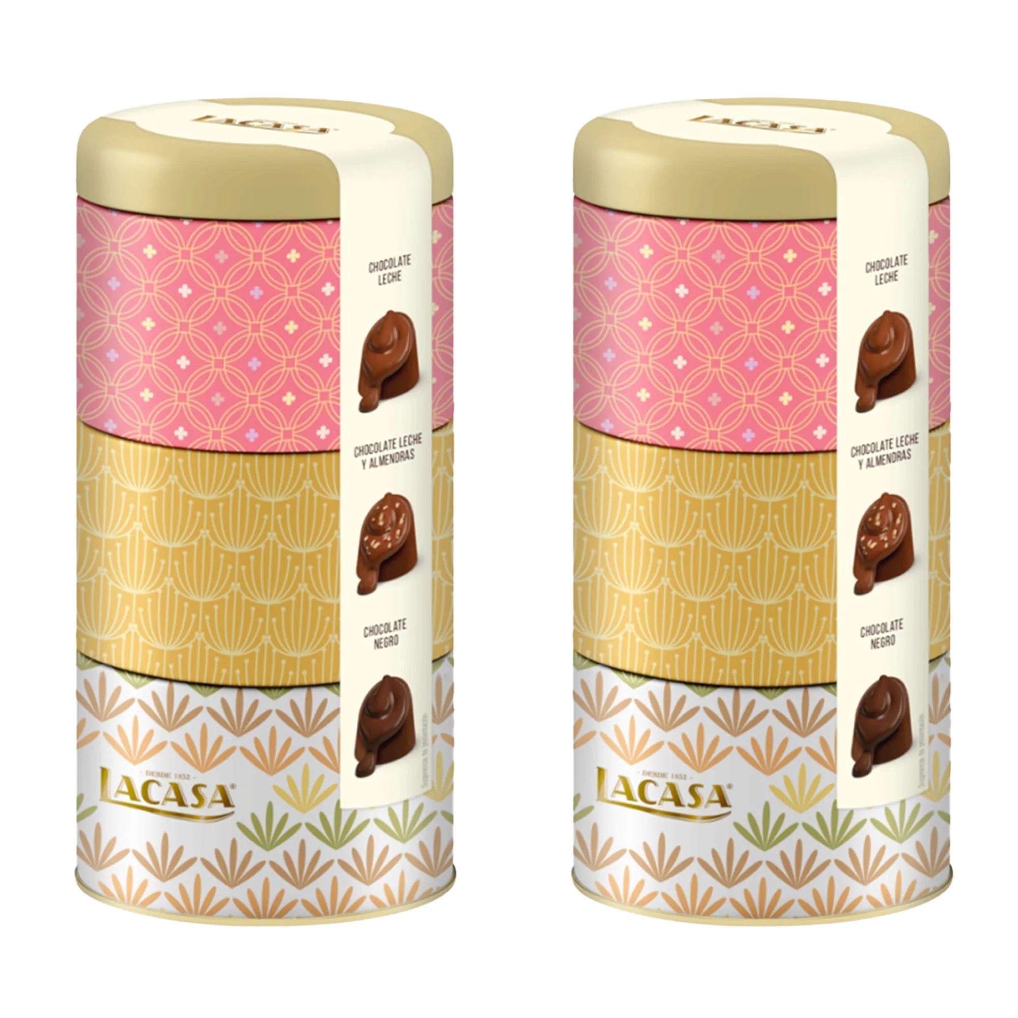 Lacasa Lote de 2x Lata de Bombones surtidos 180G
