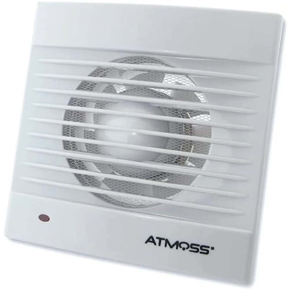 Atmoss Ventilador Extractor de baño 15W aire, Ultra silencioso (36db), Bajo consumo (15W), Válvula anti mosquitos integrada, CAUDAL: 180 M3/H, Extraplano (EXT-001R)