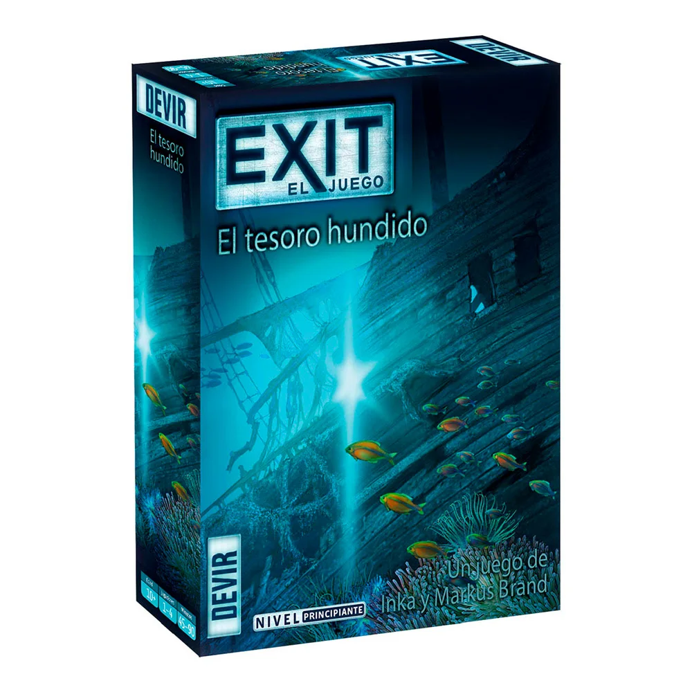 Exit the sunken treasure card game-brand new-Devir-cards- (Exit Volume 7)
