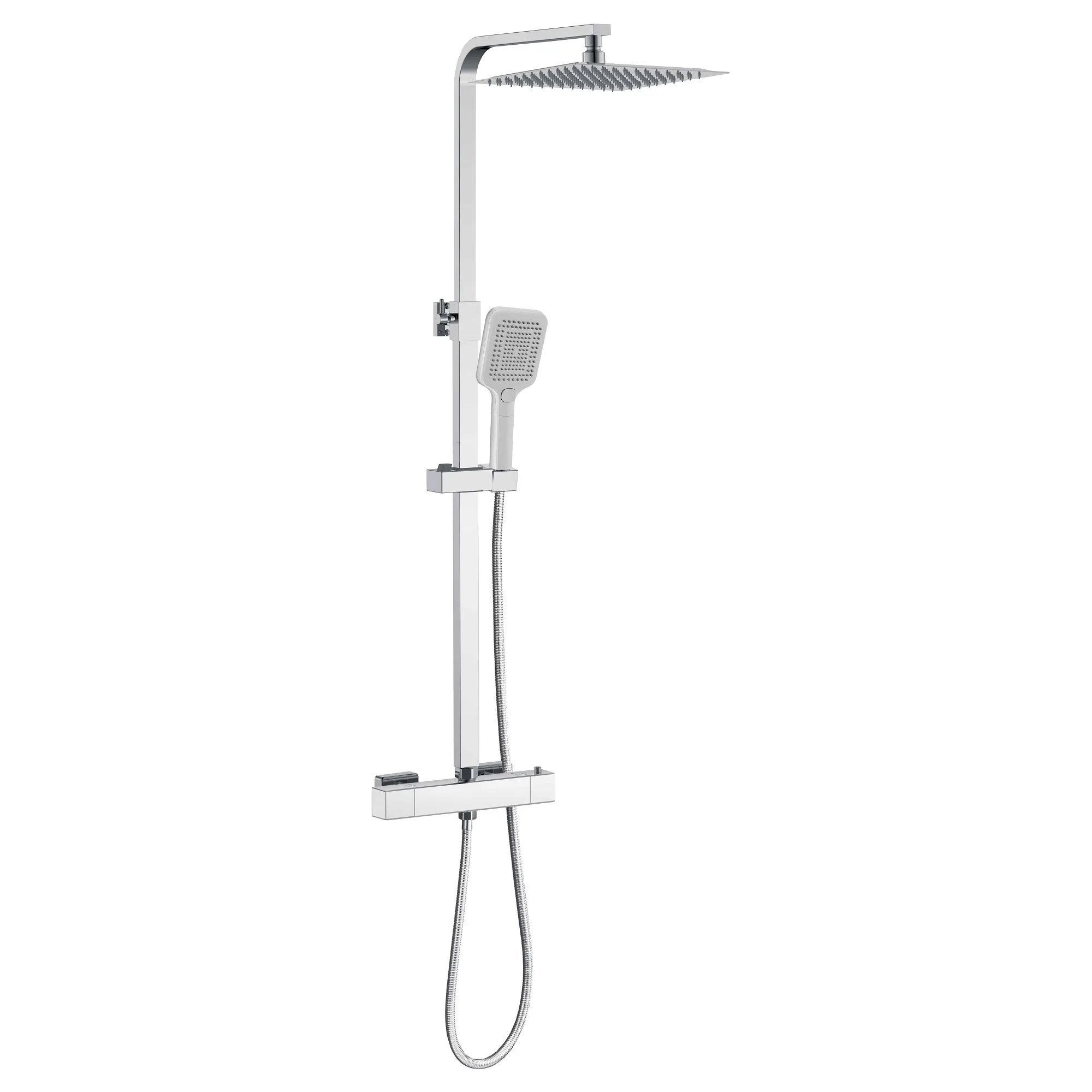 AICA Columna Ducha Alcachofa de ducha con Termostato 80-120cm
